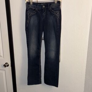 Silver Jeans Women's Dark Blue Boot Cut Jeans